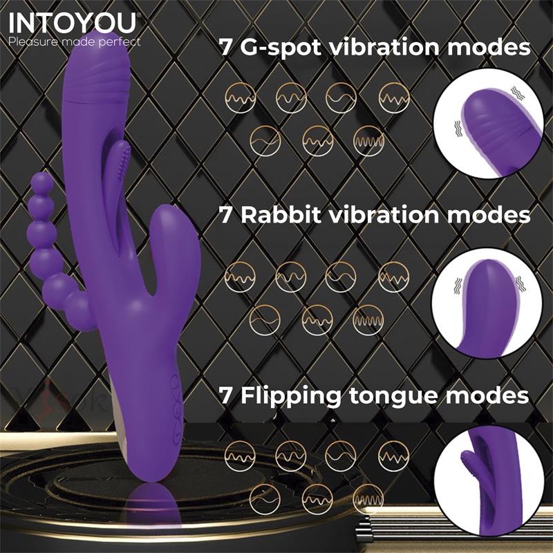Triya Vibrador con Lengua Flipping y Cadena Anal 8