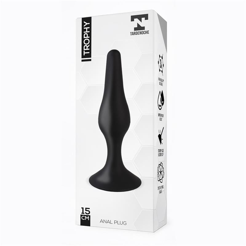 Trophy Plug Anal 15 cm Silicona Negro 2