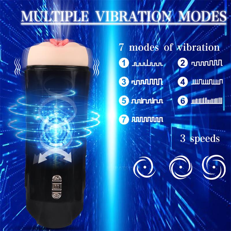 Truda Masturbador Automático Vibración y Succión Vagina 16