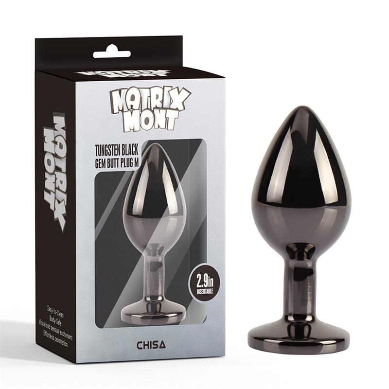 Tungsten Plug Anal con Joya en la Base Talla M