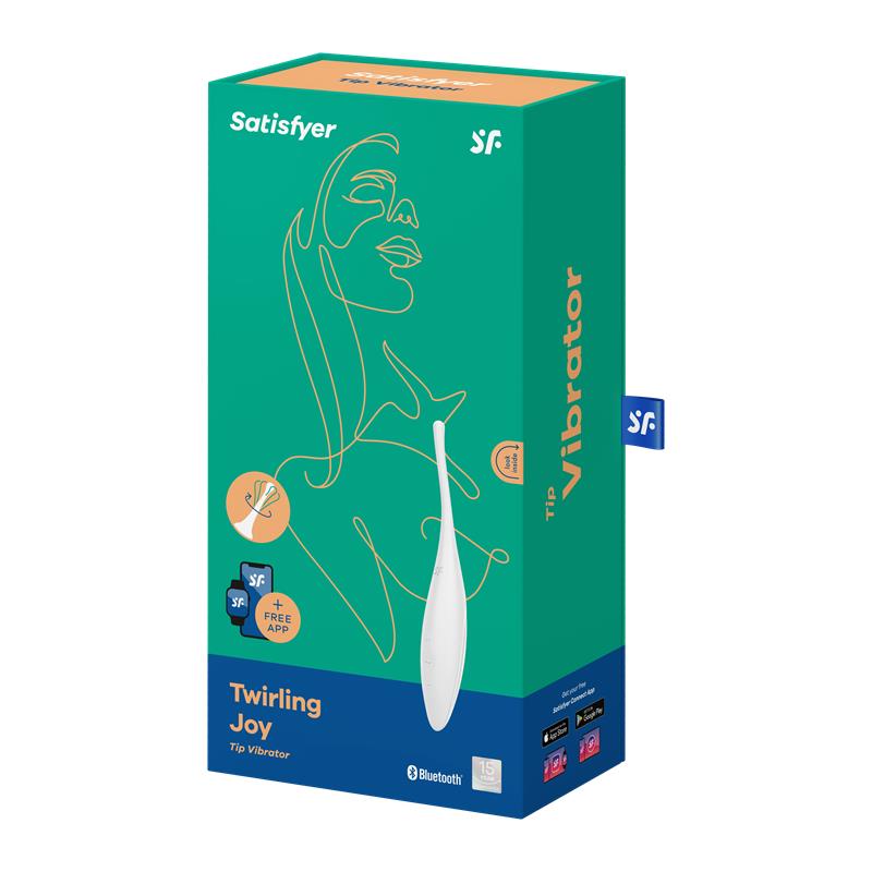 Twirling Joy Estimulador Giratorio con APP Blanco 5