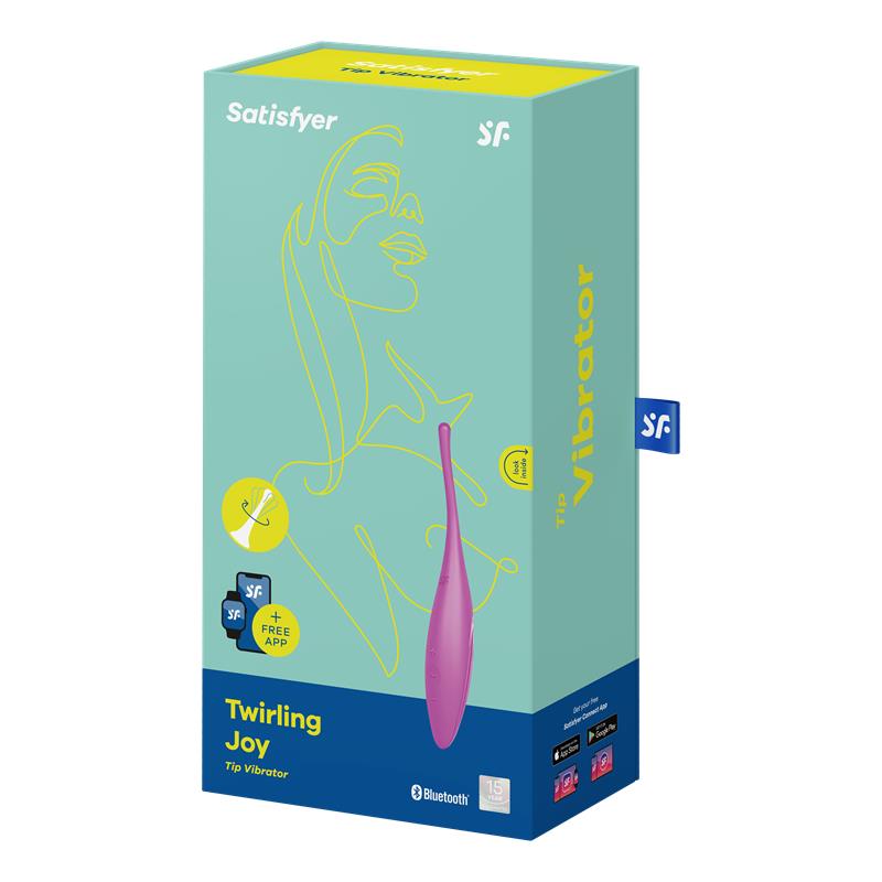 Twirling Joy Estimulador Giratorio con APP Fuchsia 6