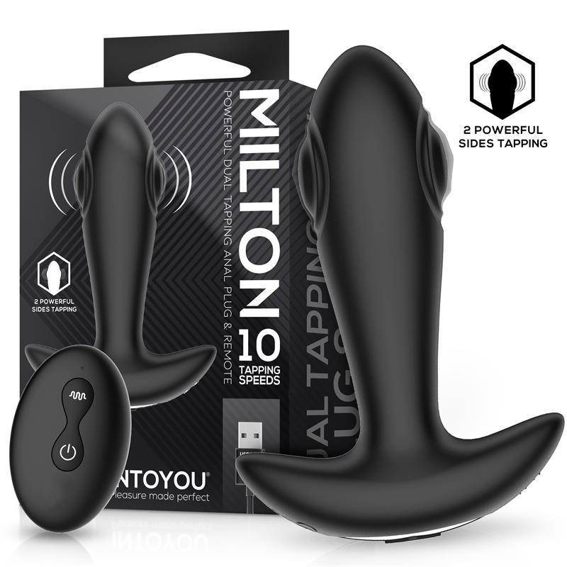 Milton Plug Anal con Doble Tapping y Control Remoto, imagen 1