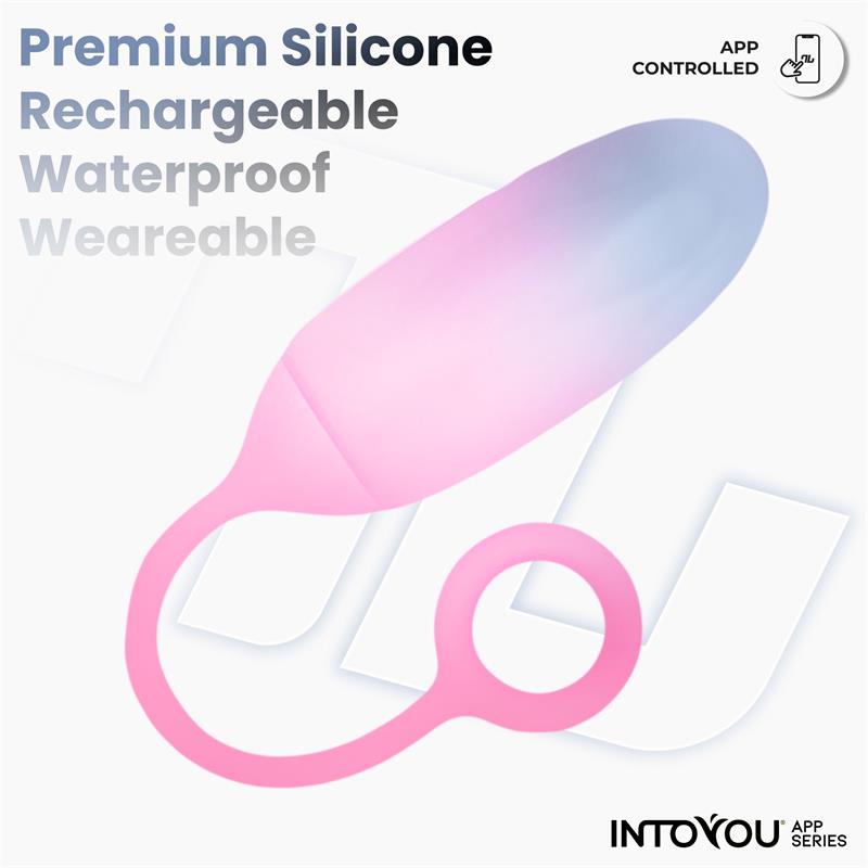 Huevo Silicona Doble Capa con APP Azul/Rosa - imagen 4