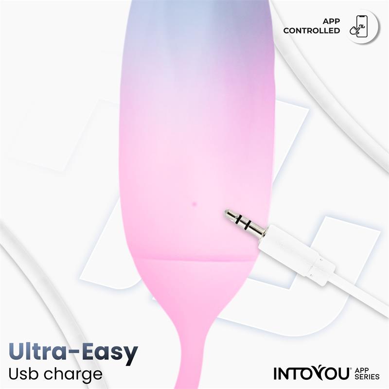 Huevo Silicona Doble Capa con APP Azul/Rosa - imagen 7