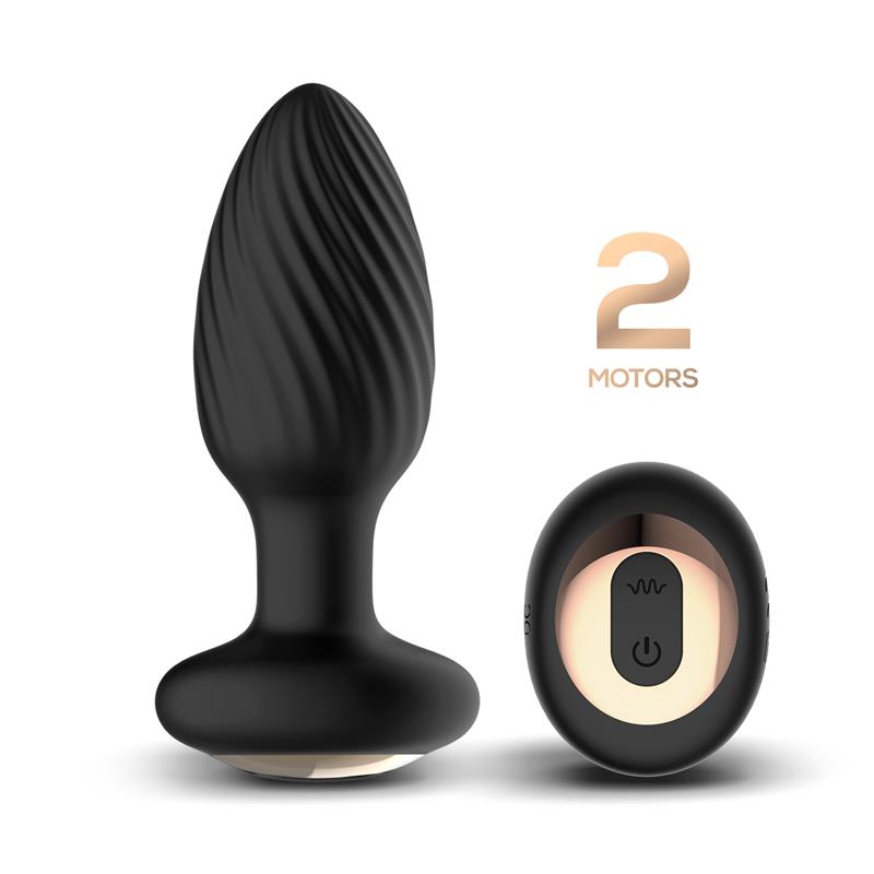 Drago Plug Anal Vibración, Movimiento Twister 360º y Control Remoto - imagen 3