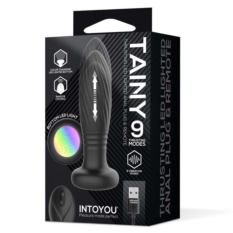 Tainy Plug Anal con Thrusting y Luces Led con Control Remoto - imagen 9