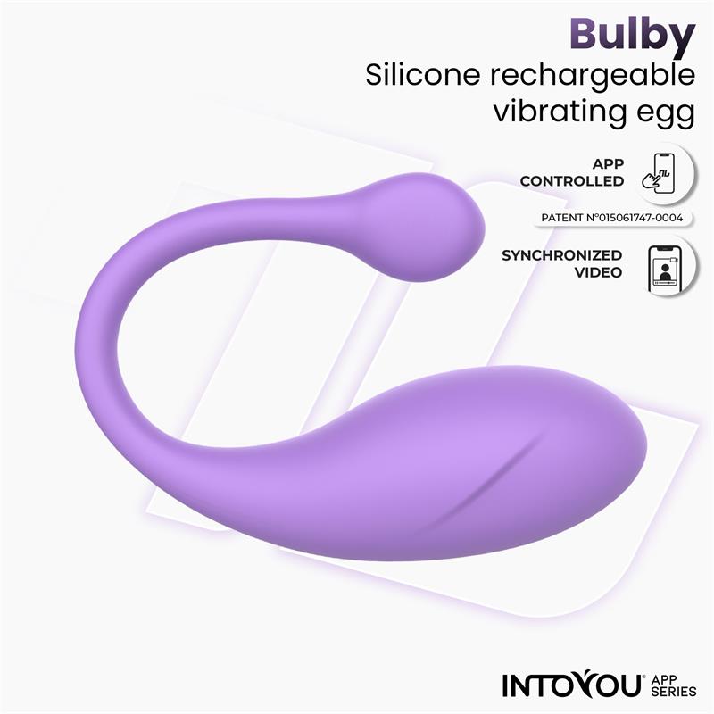 Bulby Huevo Vibrador con APP Lavanda - imagen 5