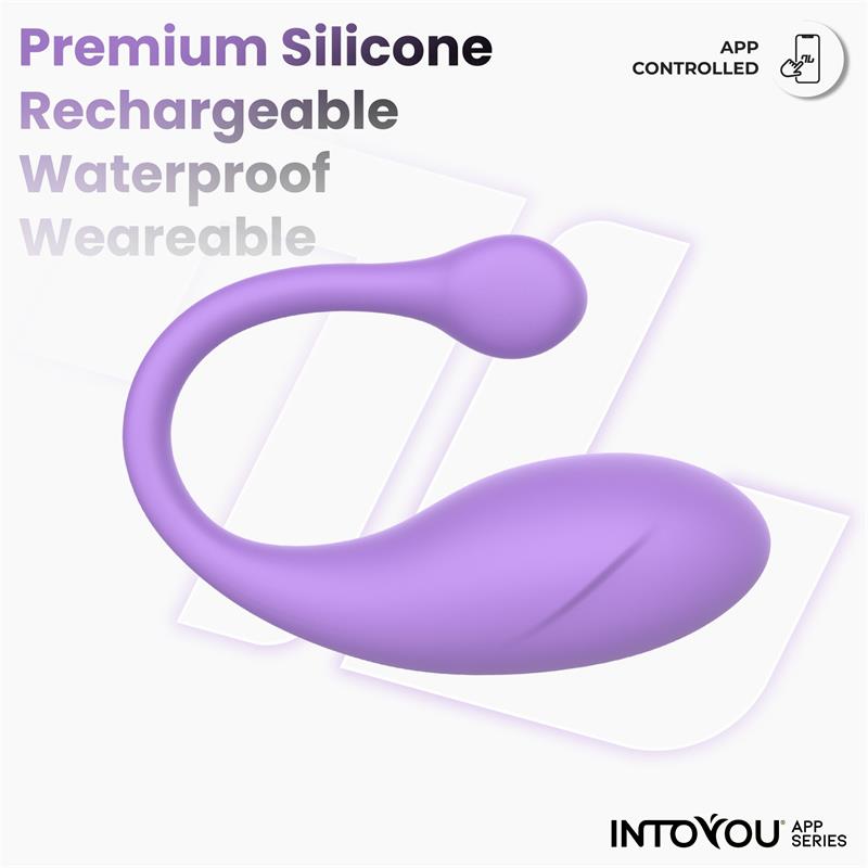 Bulby Huevo Vibrador con APP Lavanda - imagen 8
