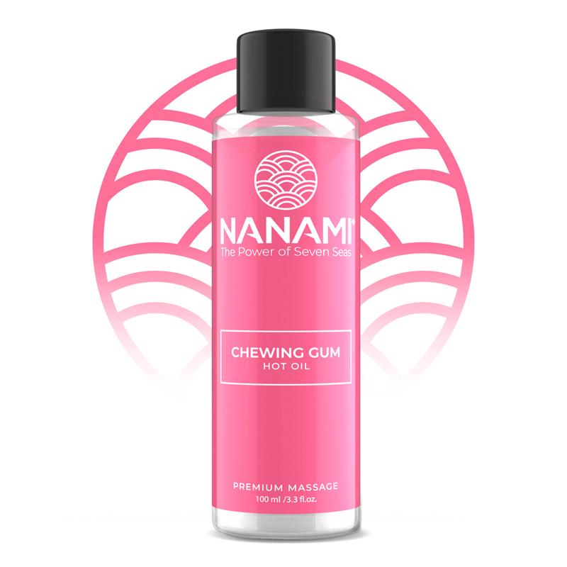 Nanami Aceite de Masaje Efecto Calor Hot Oil Aroma Chicle 100ml - imagen 1