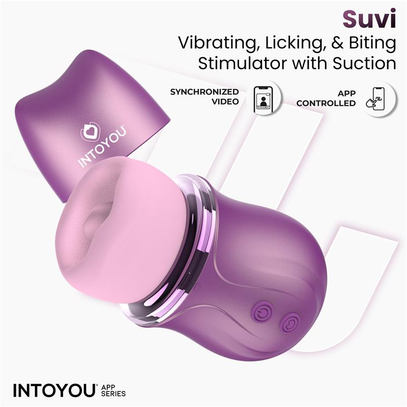 Suvi Estimulador con Licking, Biting, Succión y Vibración USB-C con APP - imagen 7
