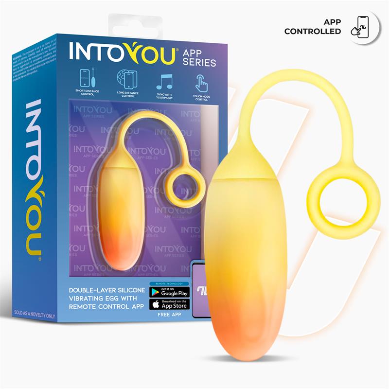 Huevo Silicona Doble Capa con APP Amarillo/Naranja - imagen 2