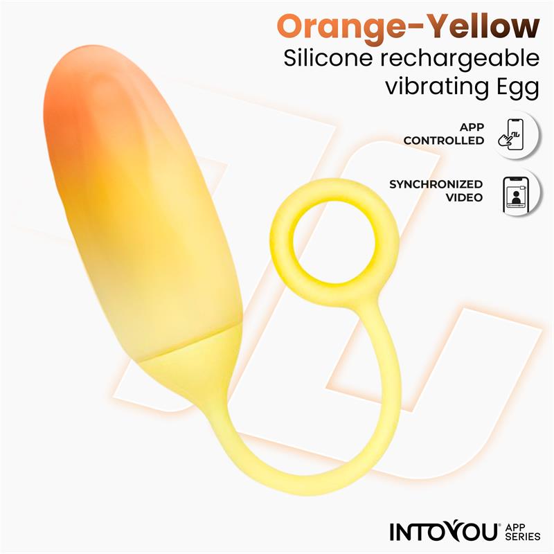 Huevo Silicona Doble Capa con APP Amarillo/Naranja - imagen 3