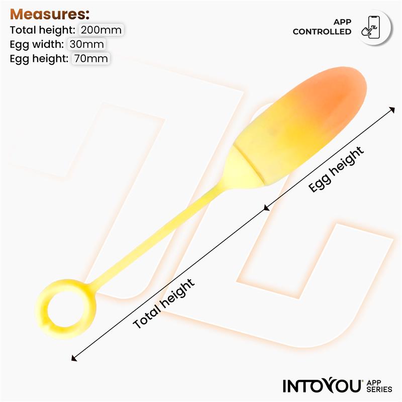 Huevo Silicona Doble Capa con APP Amarillo/Naranja - imagen 9