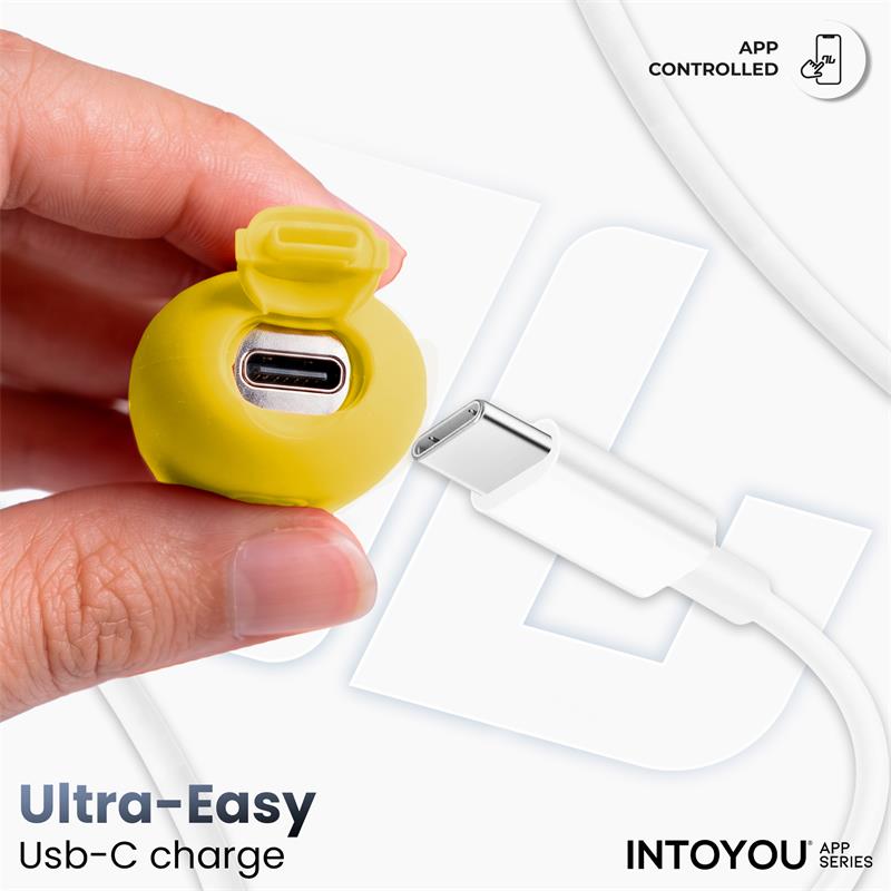 NexEgg Huevo Vibrador Doble Capa Silicona App Amarillo/Púrpura - imagen 7