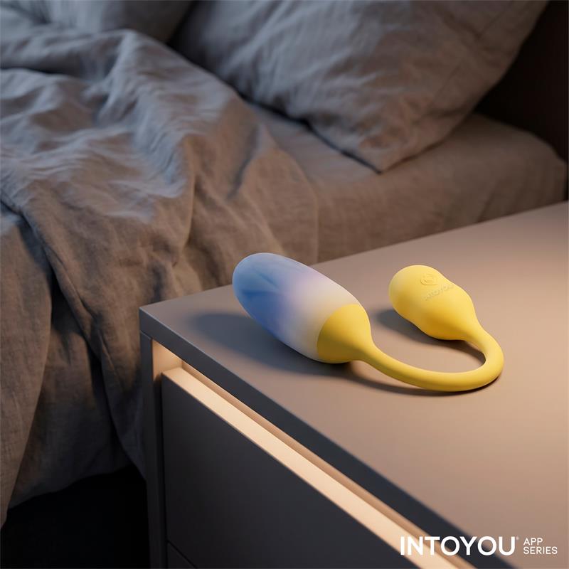 NexEgg Huevo Vibrador Doble Capa Silicona App Amarillo/Púrpura - imagen 11