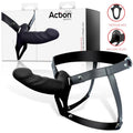 Arnés Strap-On con Dildo Hueco Silicona Premium Talla S Negro - imagen 1