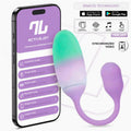 NexEgg Huevo Vibrador Silicona Doble capa con App Lila/Pistacho - imagen 1
