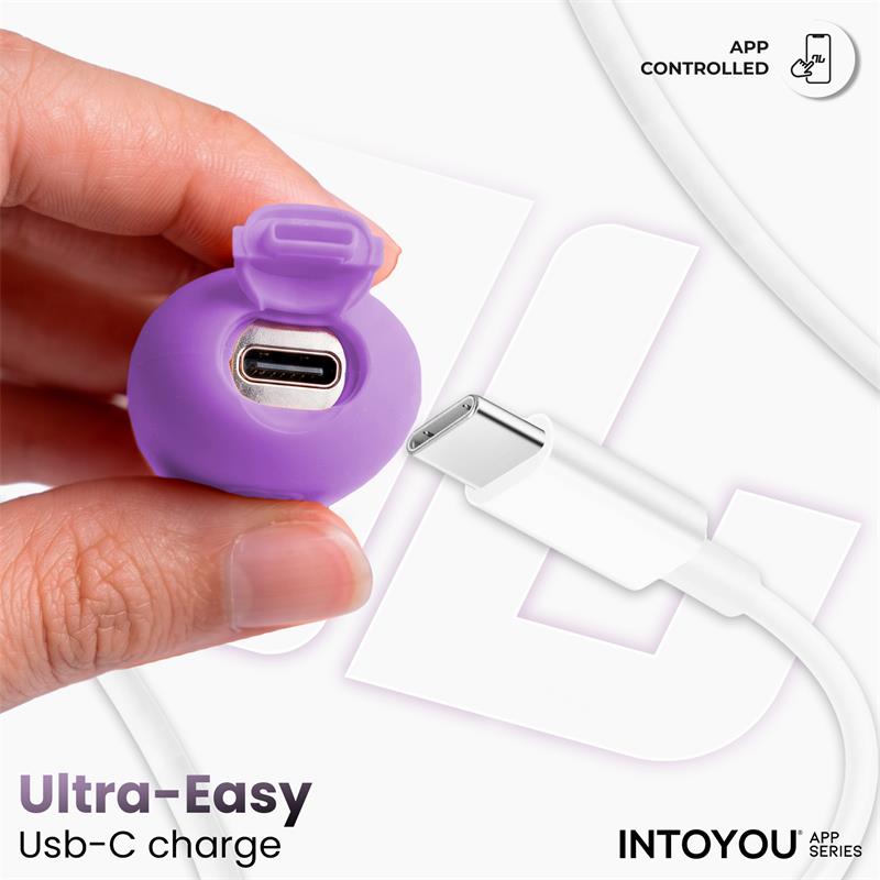 NexEgg Huevo Vibrador Silicona Doble capa con App Lila/Pistacho - imagen 7