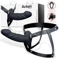 Arnés Strap-on con Dildo Hueco Silicona Premium Talla L Negro - imagen 1