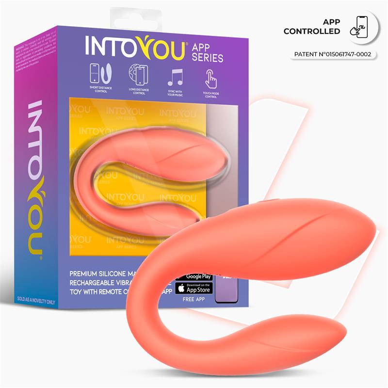 Juguete para Parejas con APP Flexible Salmon - imagen 2