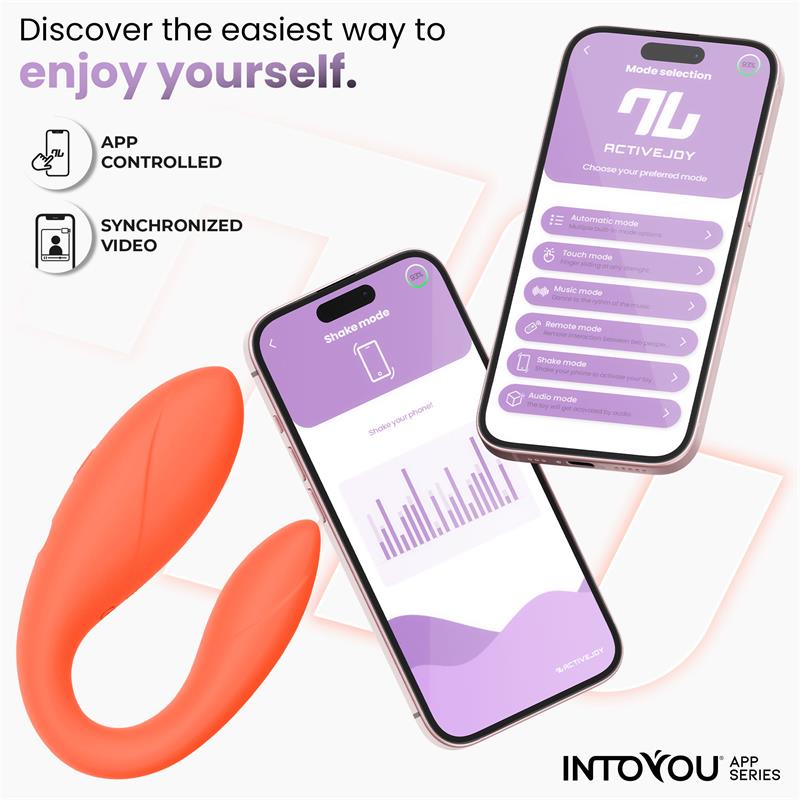 Juguete para Parejas con APP Flexible Salmon - imagen 6