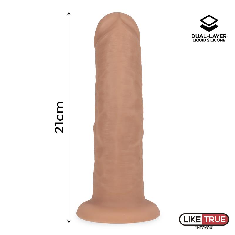 Dildo Realista Silicona Líquida Dual Layer 8.25 - imagen 9