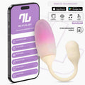 NexEgg Huevo Vibrador Silicona Doble capa App Beige/Rosa - imagen 1
