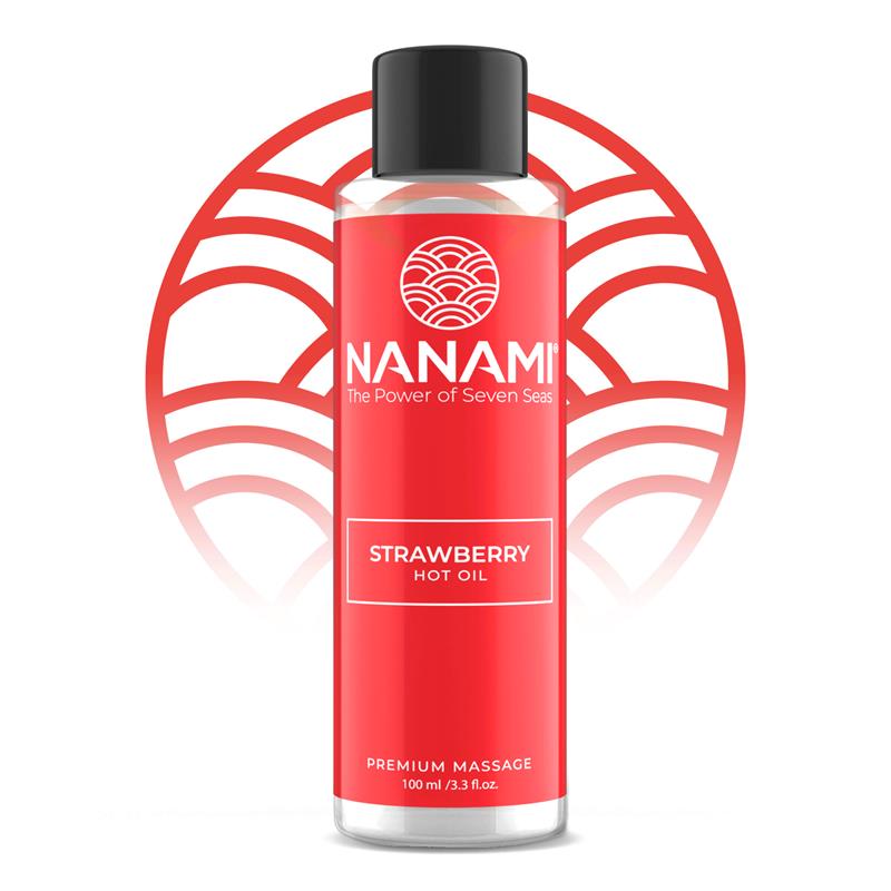 Aceite de Masaje Efecto Calor Hot Oil Aroma Fresa 100ml - imagen 1