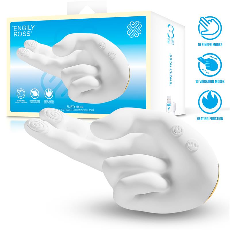 Flirty Hand Estimulador Finger con Efecto Calor - imagen 1
