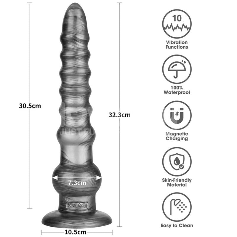 Vibrax Slider Dildo Anal con Vibración King Sized 12.5 - imagen 10