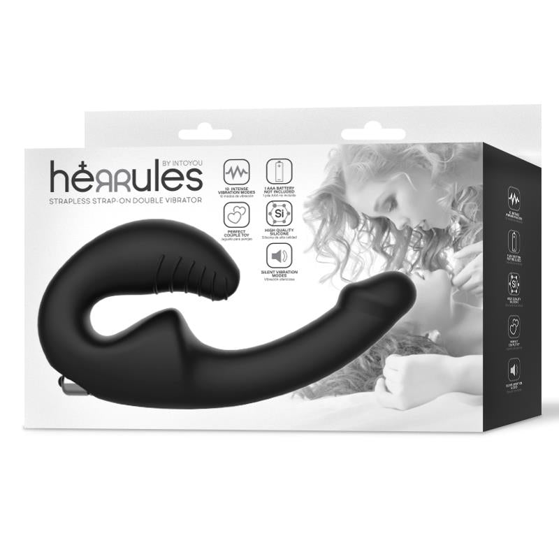 Strap-on Vibrador Doble sin Arnés - imagen 3