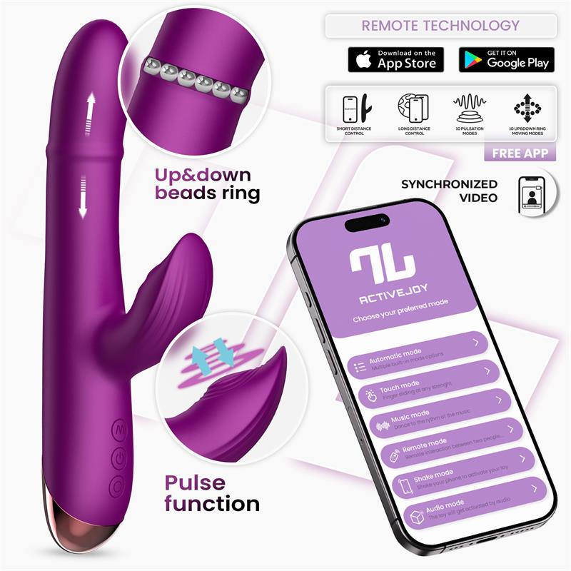 Sendel Vibrador con Anillo de Bolas Internas Up and Down y Pulsación con App - imagen 1
