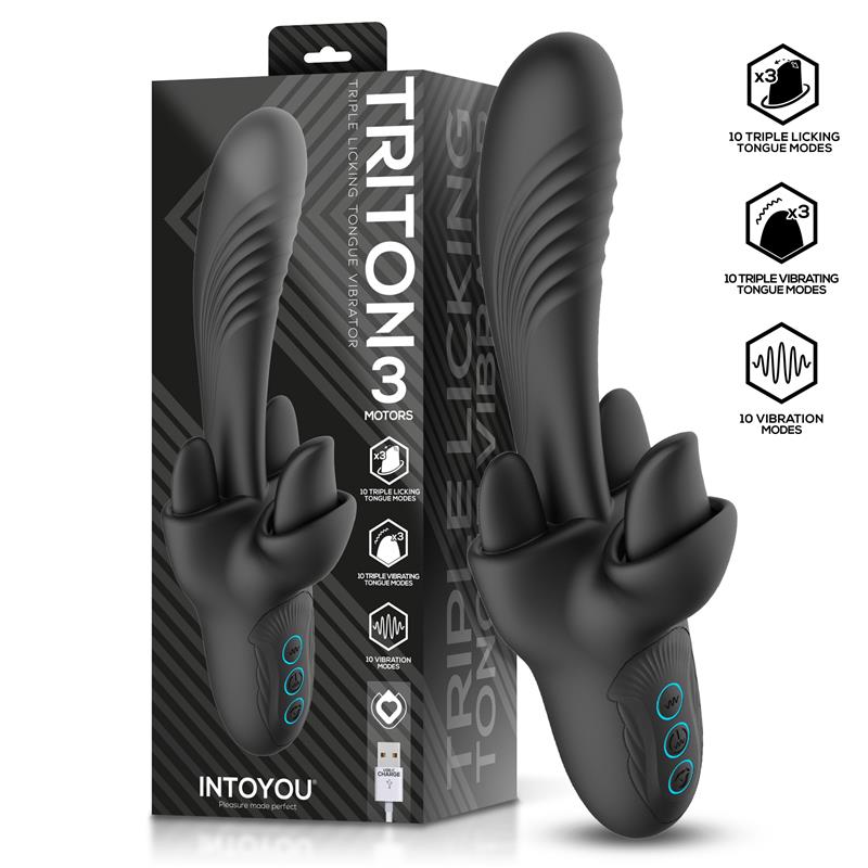 Triton Vibrador Triple Lengua - imagen 1