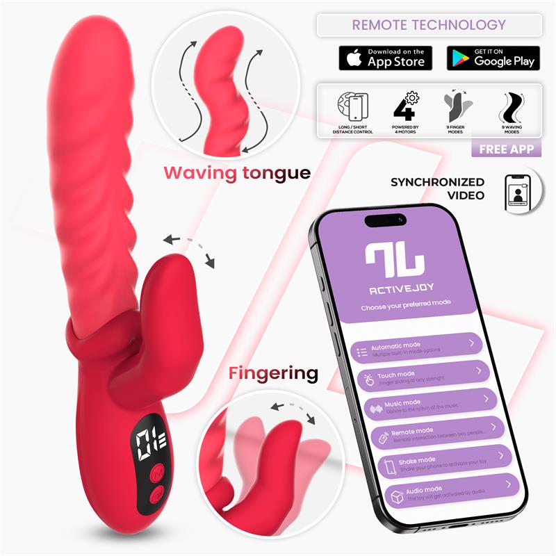 Tingly Vibrador con Finger y Movimiento Waving con APP - imagen 1