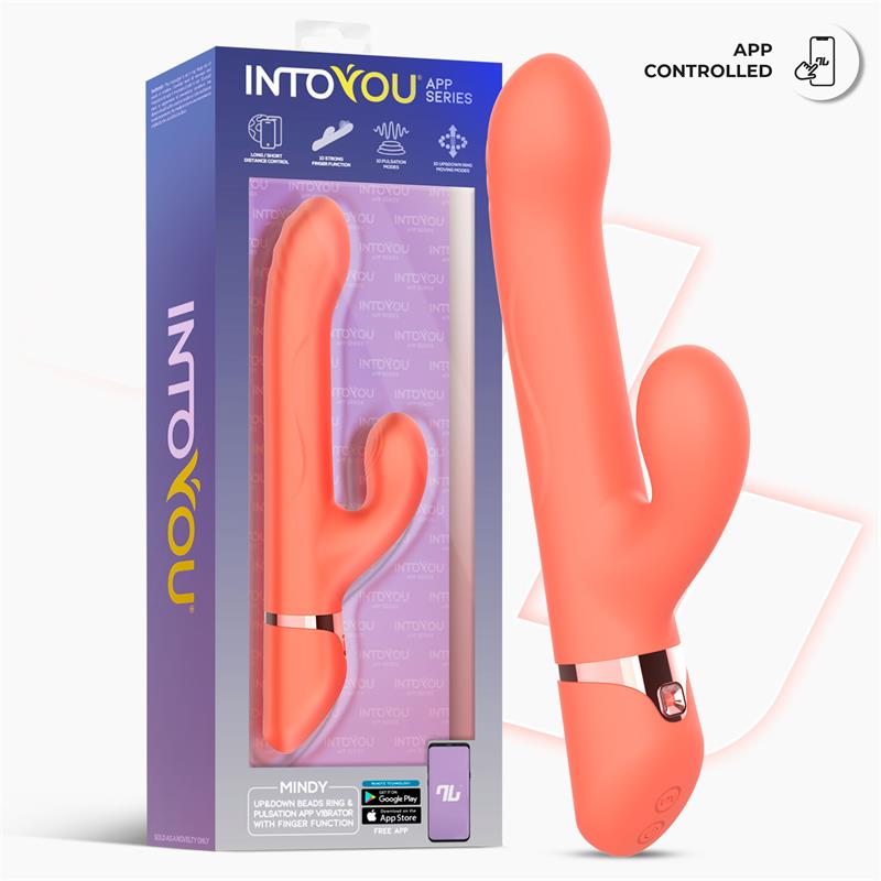 Mindy Vibrador con Anillo de Bolas Up and Down, Finger y Pulsación con APP - imagen 2