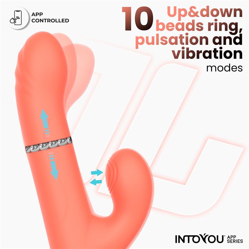Mindy Vibrador con Anillo de Bolas Up and Down, Finger y Pulsación con APP - imagen 5