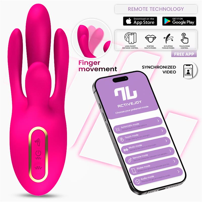 Derek Vibrador con Movimiento Finger 3 Motores y APP - imagen 1
