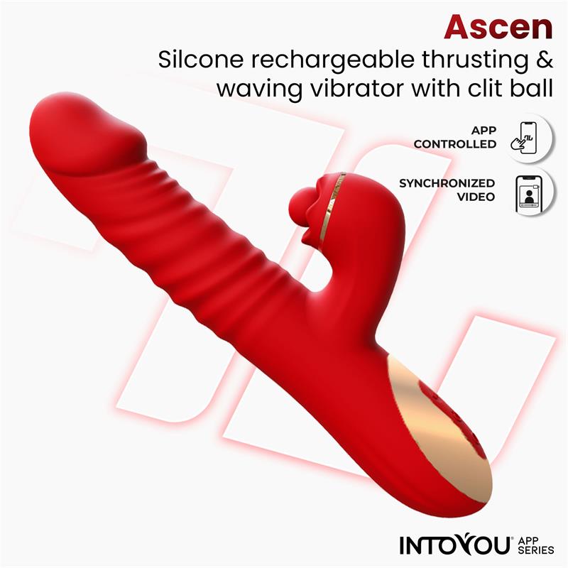 Ascen Vibrador con Thrusting y Waving y APP USB Magnético - imagen 3