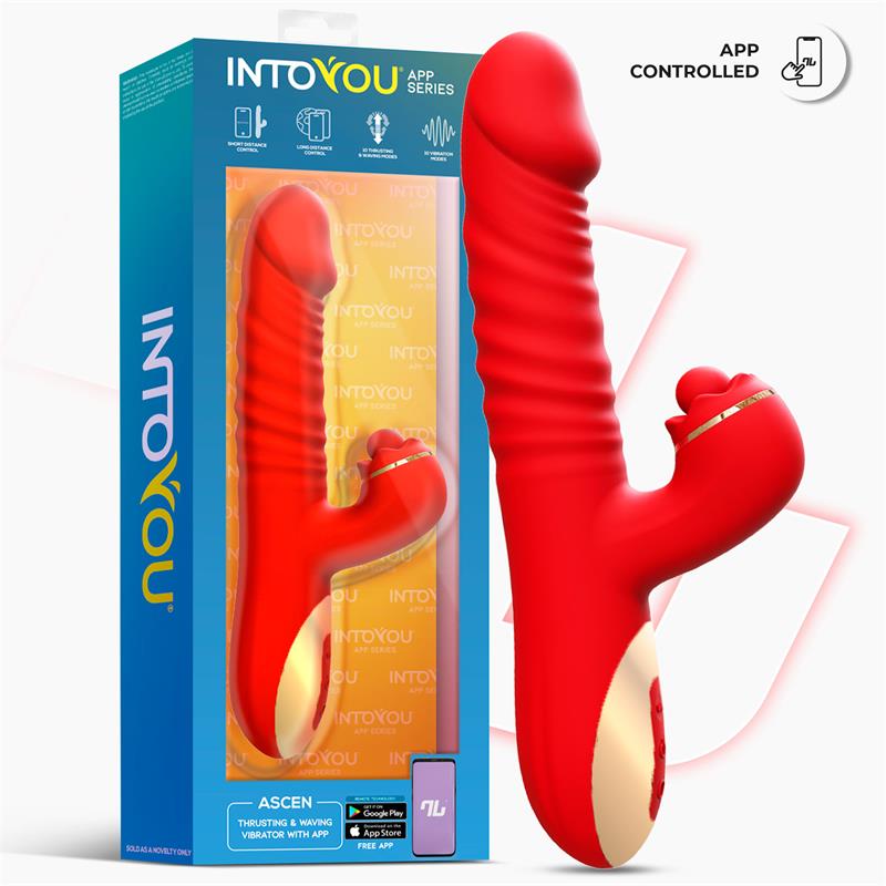 Ascen Vibrador con Thrusting y Waving y APP USB Magnético - imagen 2