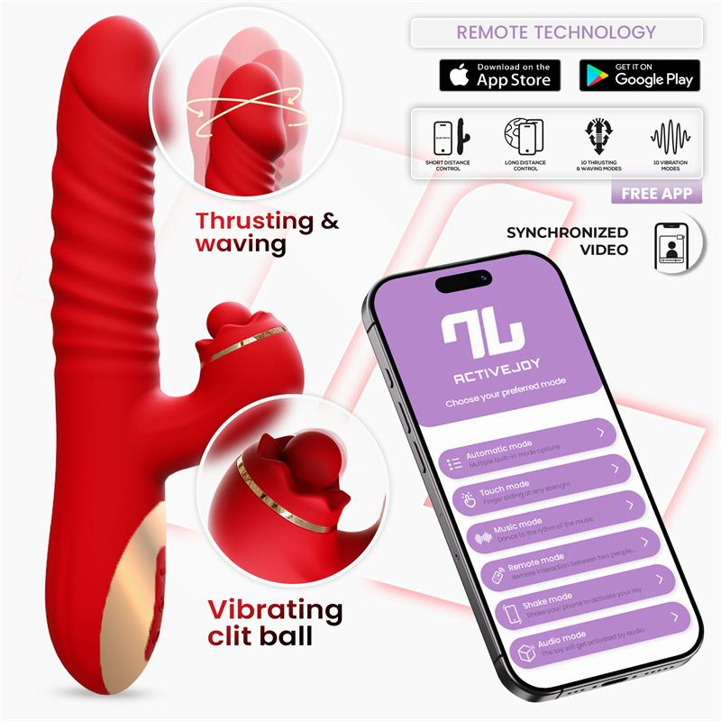 Ascen Vibrador con Thrusting y Waving y APP USB Magnético - imagen 1