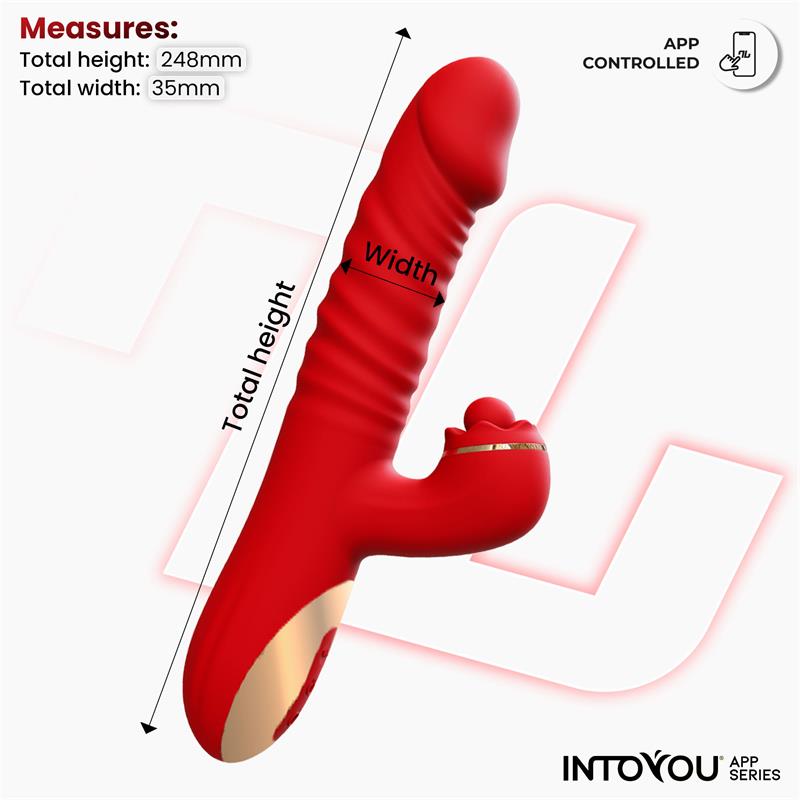 Ascen Vibrador con Thrusting y Waving y APP USB Magnético - imagen 9