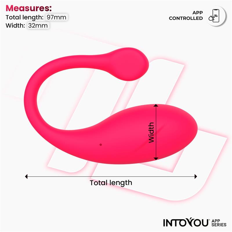 Bulby Huevo Vibrador con APP Rosa Intenso - imagen 9