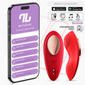 Vibrador de Braguita con APP Silicona Rojo - imagen 1