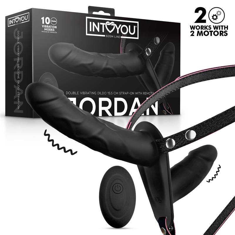 Jordan Arnés Dildo Doble con Vibración y Control Remoto - imagen 1