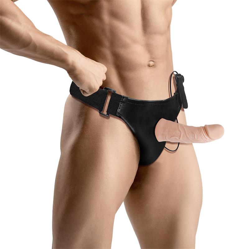 Eleto Arnés con Dildo Hueco Desmontable, Vibración y Control Remoto - imagen 3