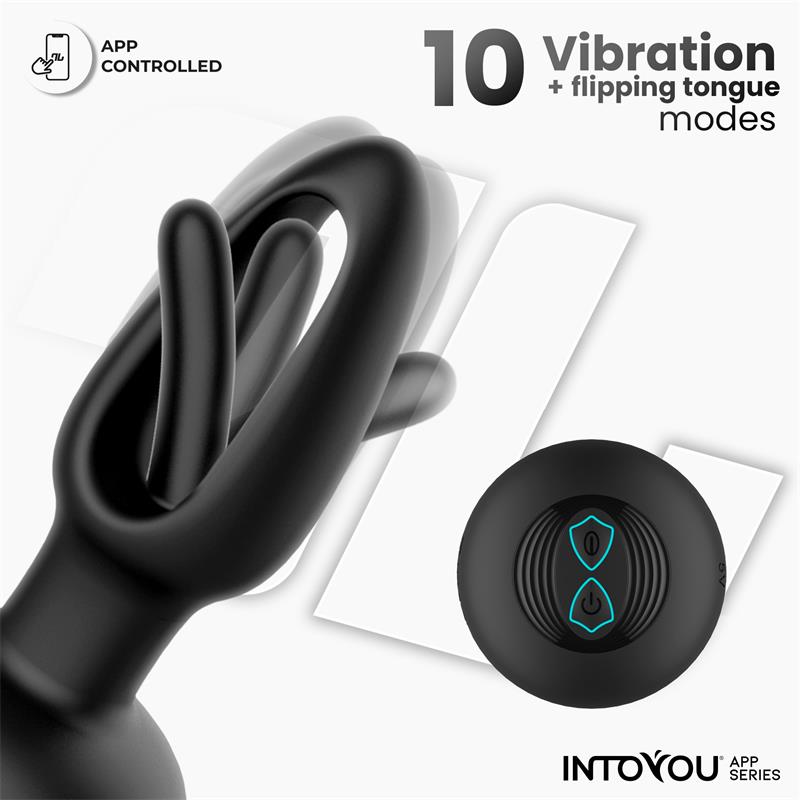 Zack Plug Anal con Flipping Tongue y Vibración con App - imagen 2