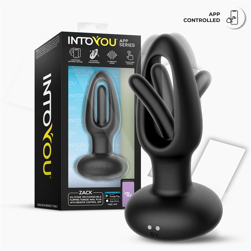 Zack Plug Anal con Flipping Tongue y Vibración con App - imagen 9