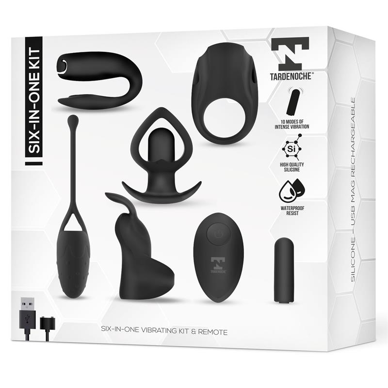 Six-In-One Kit de Bala Vibradora y 5 Accesorios de Silicona - imagen 10