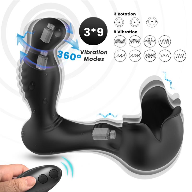 Masajeador Prostático Rotación 360º Estimulación Testiculos - imagen 5